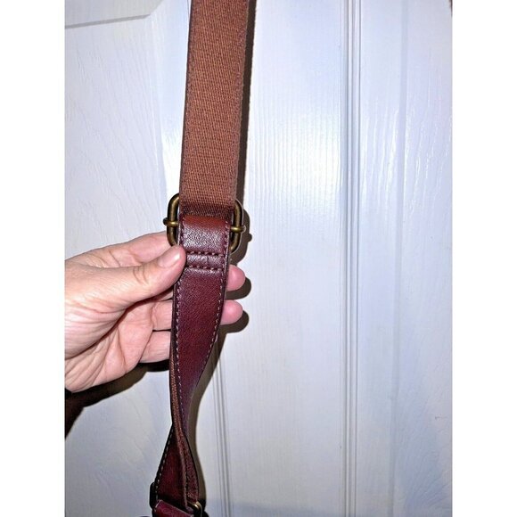 FOSSIL Corey Large Crossbody Bag Black Leather Messenger Bag Purse - Picture 6 of 14